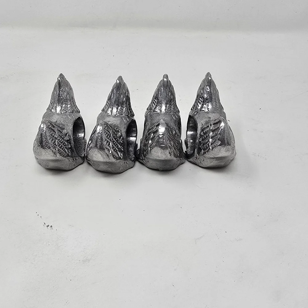 Vtg‎ chicken rooster napkin rings set of 4 french country cottagecore farmhouse